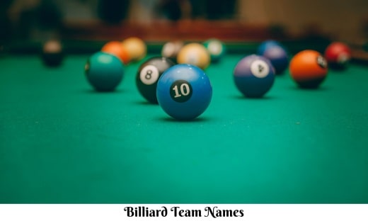 Billiard Team Names