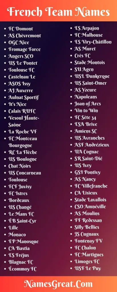 319-french-team-names-for-awesome-french-people