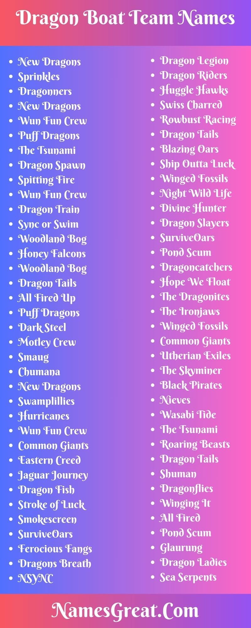 Dragon Boat Team Names To Dominate The Water Instantly