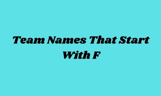 Team Names That Start With F